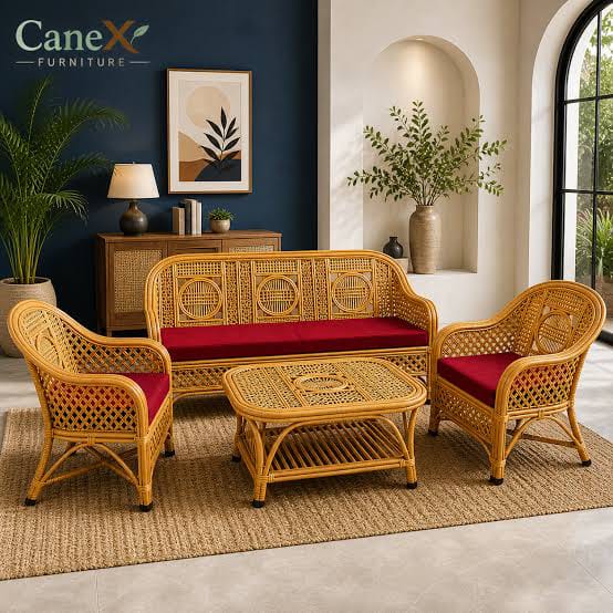 Bamboo furnished Sofa with centre table
