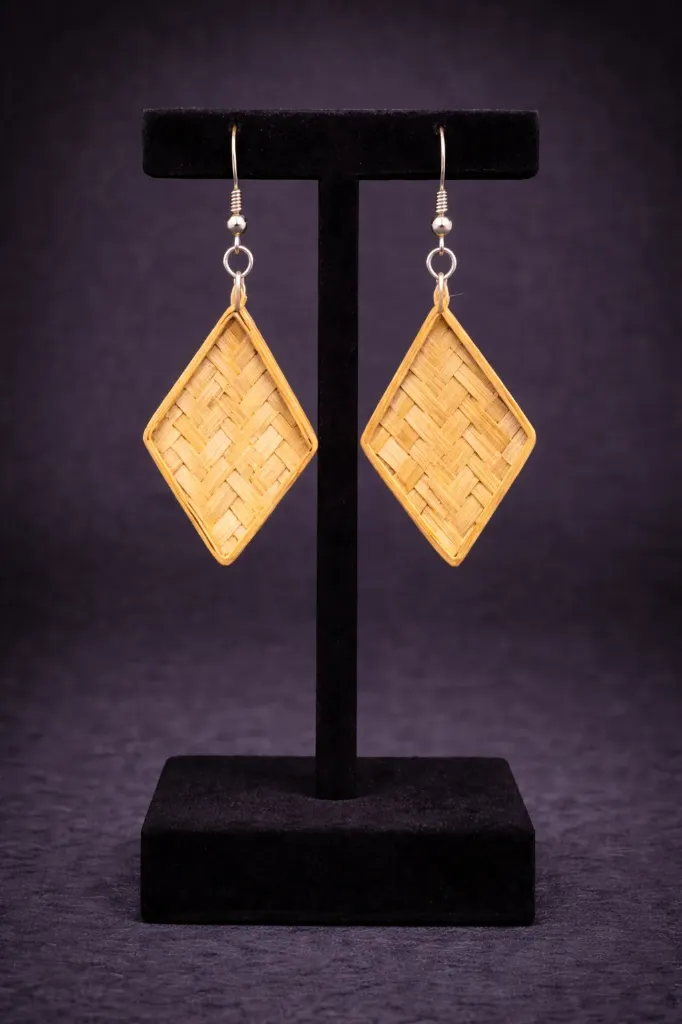 Nisarga bloom weave earrings