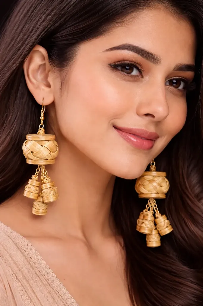 Earring bamboo furnished