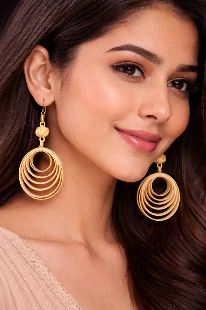 Bamboo Earring Weaved