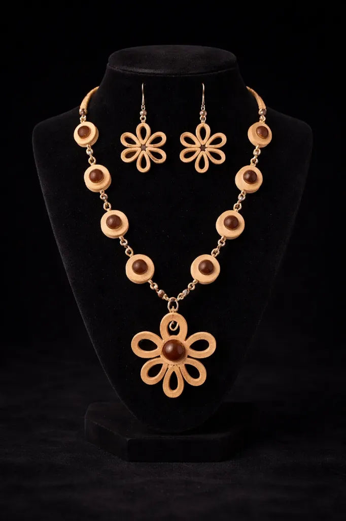 Flower design necklace