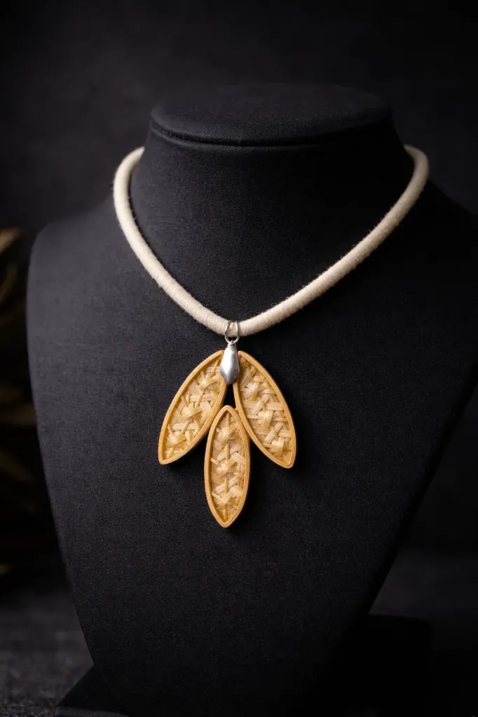 Leaf shaped necklace